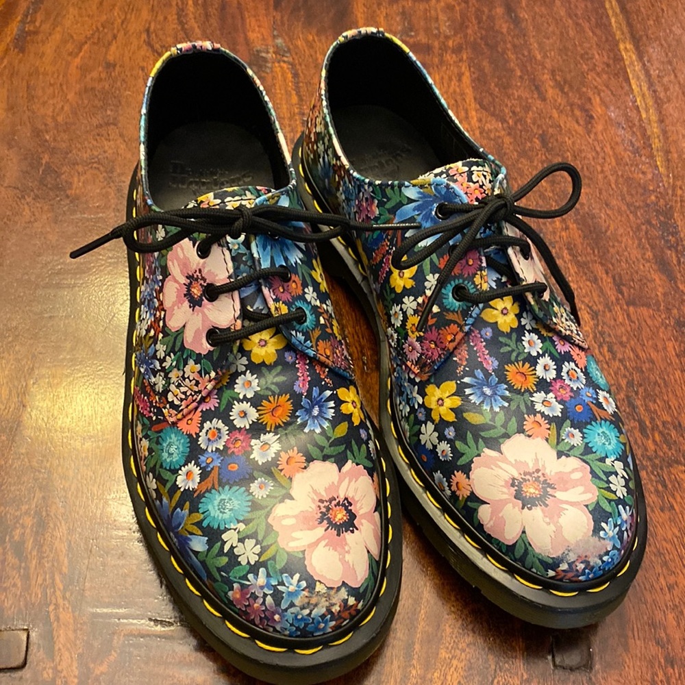 Dr. Martens 1461 Floral Oxford Lace-Ups Shoes UK  8, US 10, EU 42